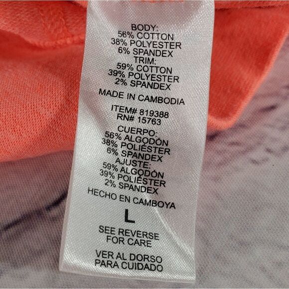 💜Champion Elite Neon Orange Zippered Long Sleeve Hooded Sweatshirt Large - Picture 7 of 7